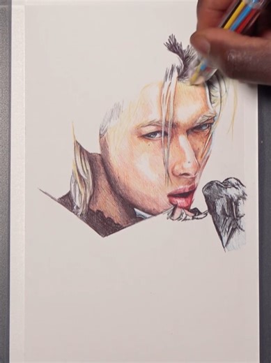 Sketching ENHYPEN's Ni-ki in Ballpoint Pen