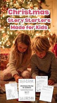 Christmas Story Starter Printables for Kids – Writing Prompts & Coloring Pages (Gift Idea Ages 6–8)