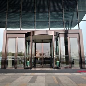 [Hot Item] High Quality Automatic Revolving Glass Door for Hotels/Shopping Malls/Office Buildings