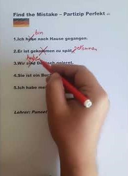 Find the mistake - Partizip Perfekt