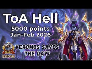 ToA Hell 5000 Points | Jan-Feb 26 | Rank 1 Asia | Summoners War