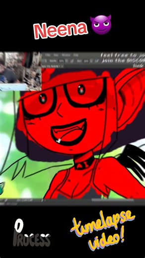 #shorts Drawing Neena red devil energy 😈🎨