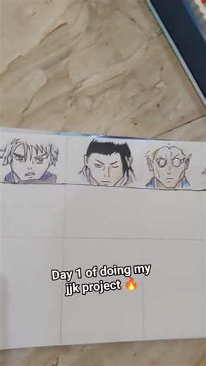 day 1 of doing my jjk project 🔥