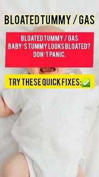 Baby’s Belly Bloated? 5 Quick Gas Relief Tips 👶 #shorts