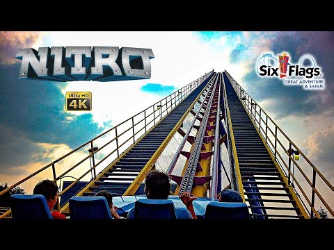 2023 Nitro Roller Coaster On Ride 4K POV Six Flags Great Adventure