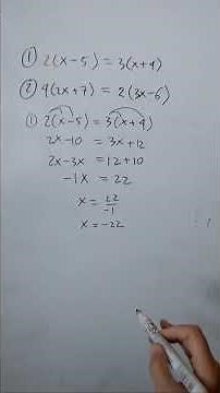 Bentuk 2(x - 5) = 3(x + 4)? Ini Cara Menyelesaikannya! 💡