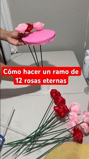 Cómo hacer un ramo de 12 rosas eternas #rosaseternas #ramo #diy #tutorial