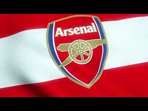Arsenal Football Club Logo Flag Animation Loop