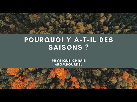 Pourquoi y a-t-il des saisons ? (Physique-Chimie - cycle 3)
