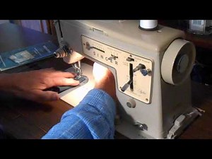 Singer Stylist Model 457 (born in 1968-69) sewing demo GSP