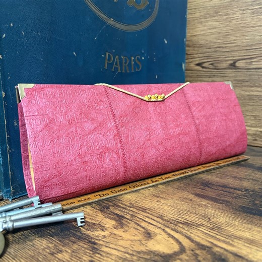 Large Accordion File Folder, Handmade Document Holder, Tyvek Organizer, Japanese Paper Design, Expanding File, Vintage Style Storage