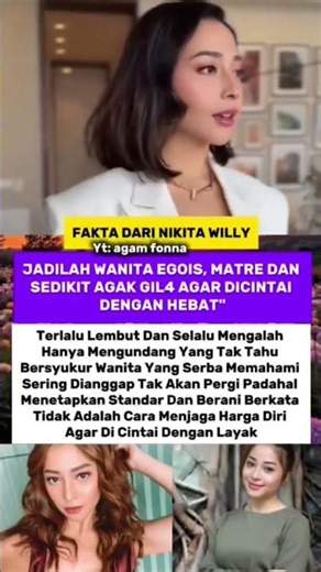 "Jangan Jadi Wanita Terlalu Lembut! Ini Rahasia Nikita Willy Dicintai Hebat! 👸✨"