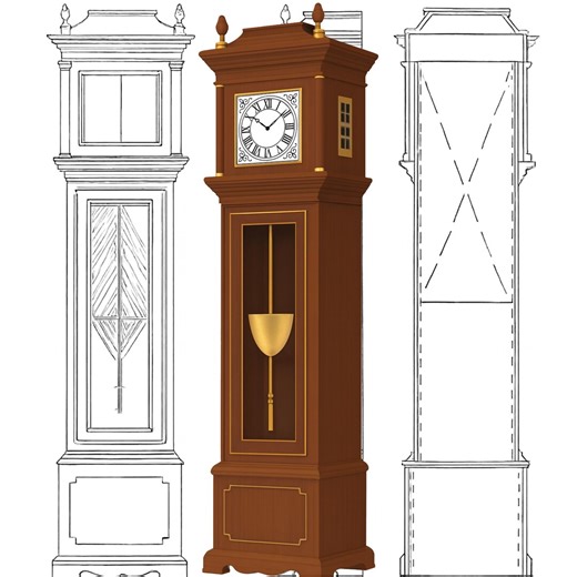GRANDFATHER CLOCK - Plans to Make a Traditional Antique Reproduction Timepiece - Etsy