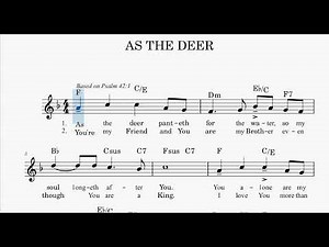 AS THE DEER (sheet music PDF)