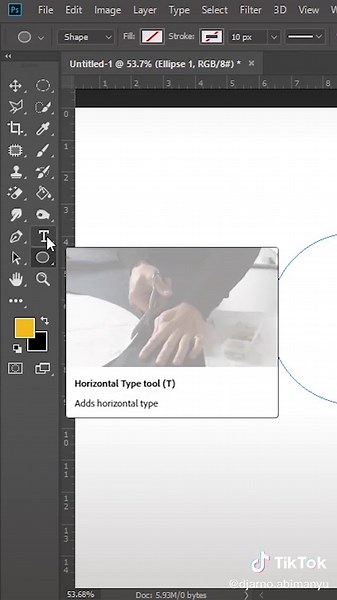 Cara Membuat Tulisan Melingkar di Photoshop