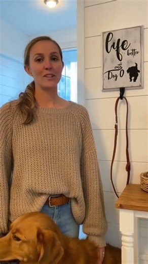 "Life Is Better With a Dog" Wooden Dog Leash Hook Sign