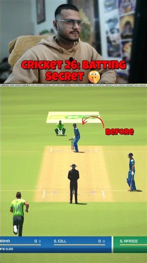 STOP Playing Wrong! 🛑 Fix This NOW #cricket26 #Cricket 26 hidden setting, #Cricket 26 batting tips