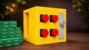 How a LEGO safe with buttons was created