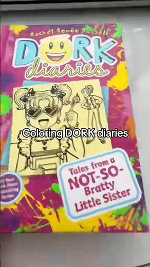 Coloring DORK Diaries #dorkdiaries