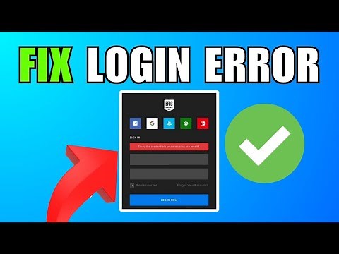 How to Fix Epic Games Login Error | Can't Log In [Quick & Easy Solutions]