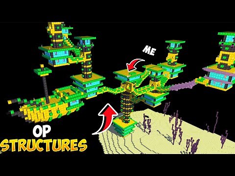 Minecraft, but Structures are extremely Op || Minecraft Mods || Minecraft gameplay