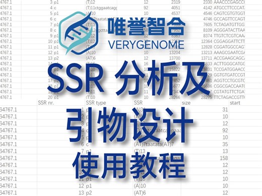 SSR分析及引物设计工具操作攻略，大数据时代，你的SSR分析引物设计技能达标了吗？
