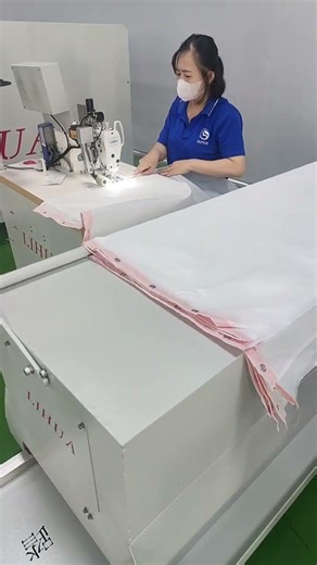 Automatic shower curtain sewing machine bedsheet sewing machine curtain hemming machine