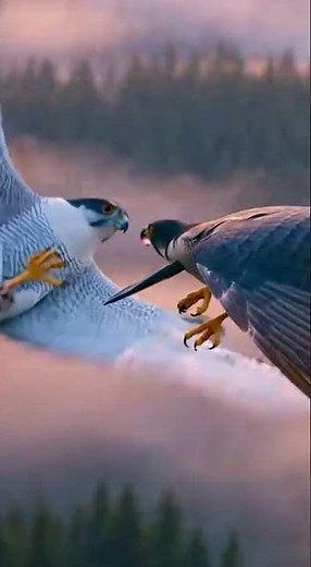 Falcon vs Hawk The Ultimate Sky Duel 🦅⚡