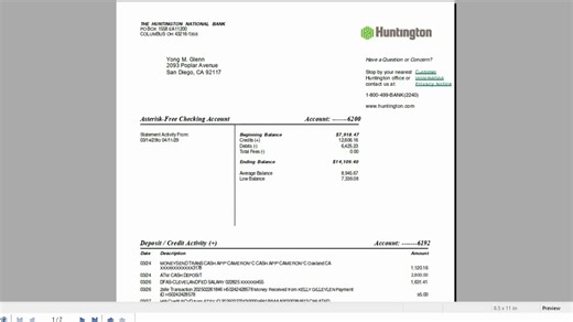 bank statement editing services and documents editing services on Instagram: "How to edit Huntington bank statement || Professional Huntington bank statement editing services || USA, Uk, Canada bank statement editing services || Huntington Bank statement and any bank statement editng services || Hello, I am a professional bank statement editor. I can edit any type of bank statement. Thank you so much. WhatsApp Number: +8801301347506 #Huntingtonbankstatementediting #editbankstatement #usabankstat