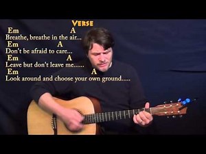 Breathe (Pink Floyd) Strum Guitar Cover Lesson with Chords/Lyrics