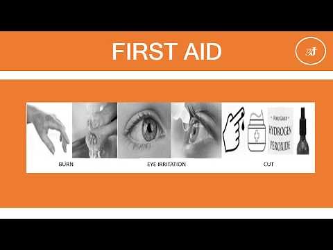 FIRST AID IN THE SCIENCE LABORATORY