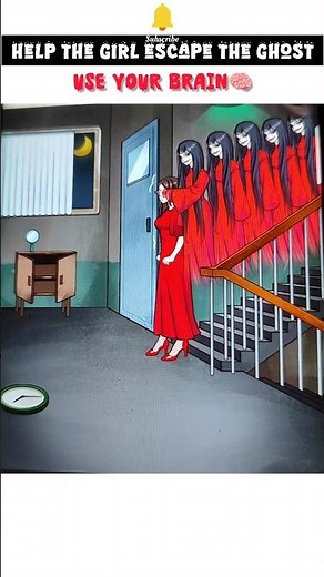 Help the girl escape the ghost👻🔥👽 | Nightmare puzzles 🧠 | Gameplay #shorts