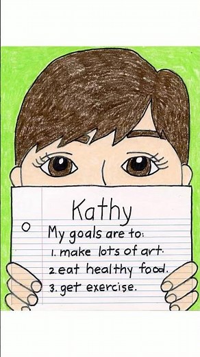 How to Draw a Goals Self Portrait #artprojectsforkids