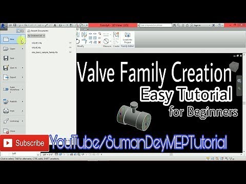 Parametric Valve Family Creation | Revit Easy Tutorial | For Beginners