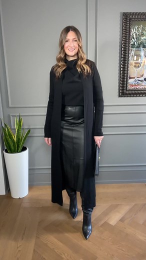 Stylish Midi Leather Skirt Outfits for a Trendy Look
