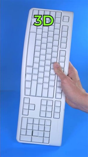 3d printed keyboard vs real