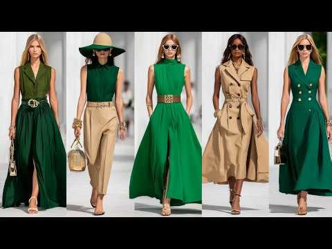 Michael Kors SS 2026 | Emerald Green & Warm Beige — Sophisticated NYC Style for Women