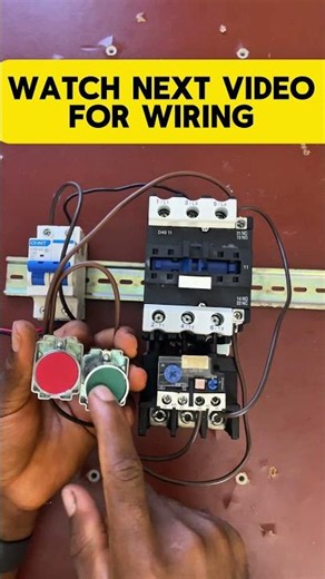 Self-Holding Circuit Wiring with Start & Stop Push Buttons