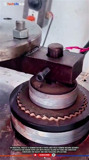 Innovation Paper Cupcake Liner Press Forming Machine for Precision Baking Mold Production #tech