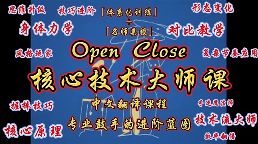 Open Close核心技术大师课（鼓手专业进阶蓝图）中文翻译课程38节