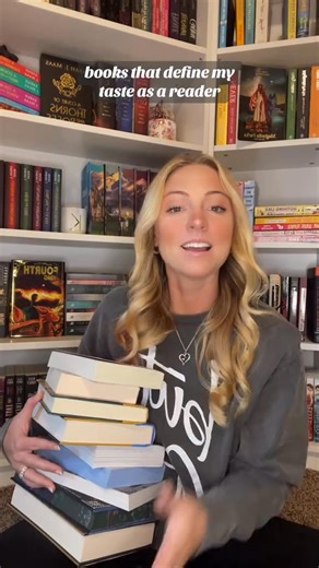 1.6K views · 17 reactions | books that define my taste as a reader✨ #fyp #foryou #BookTok #bookfluencer #books #booknerd #bookworm #mybooks #fantasybooks #fantasybooktok #bookish #romancebooks #romancebooktok | kristi Reading | Facebook