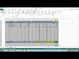 Creating and Excel Estimating Template part4