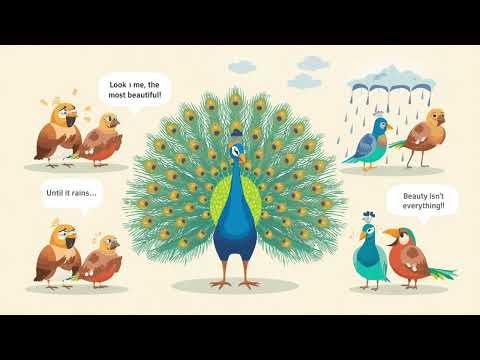 The Proud Peacock Learns Humility