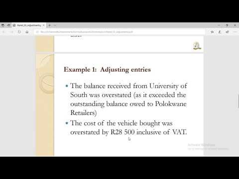 Processing Adjusting Entries on Pastel Accounting
