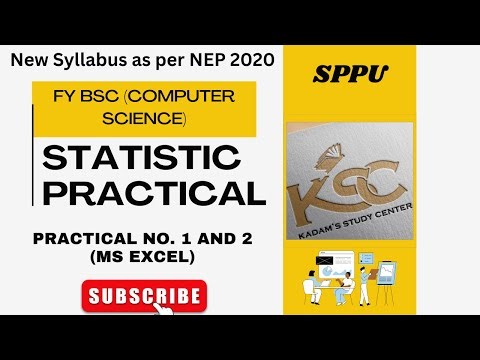 Fy BCS || Semester- 2 || Statistics || Practical 1 and 2 || As per NEP 2020 || SPPU ||