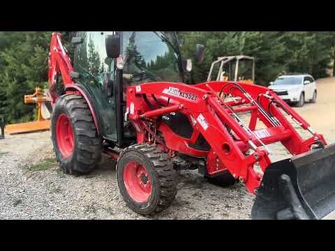 Kioti DK4720SE HST cab with Backhoe, new tractor review and why buy Kioti