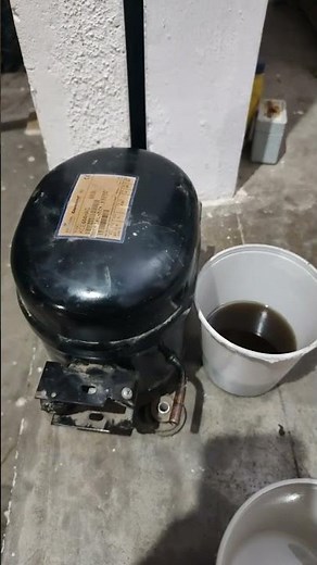 how to change refrigerator compressor oil