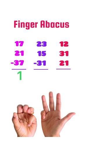 ✅Amazing Finger Abacus Method | Mental Math Made Easy