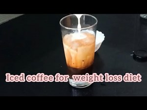 Iced coffee recipe | weight loss diet-iced coffee | low fat cold coffee |