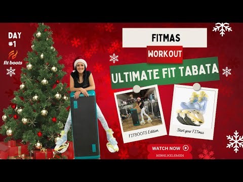 FITMAS DAY 1 🎄👯‍♀️❄️ | Ultimate Fit Tabata | 15 min • Fitboots Edition | Start Your FITMAS!
